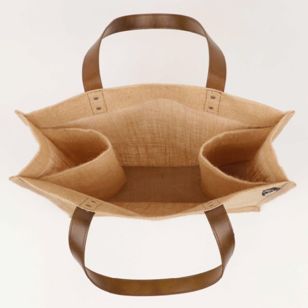 Borsa in juta con tasche portabottiglie3 Borsa in juta con tasche portabottiglie3