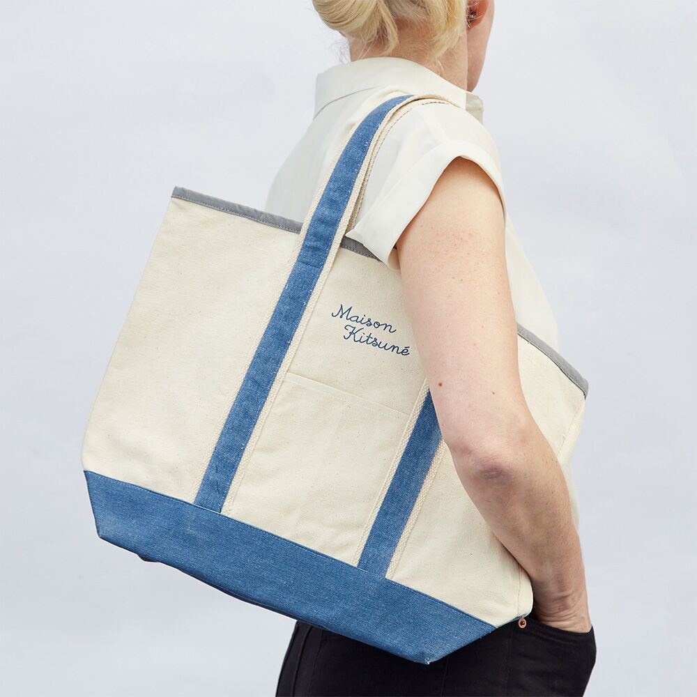 natural-canvas-beach-bag-with-coloured-shoulder-straps-for-wholesale natural canvas beach bag with coloured shoulder straps in wholesale quantity from Supreme Creations™