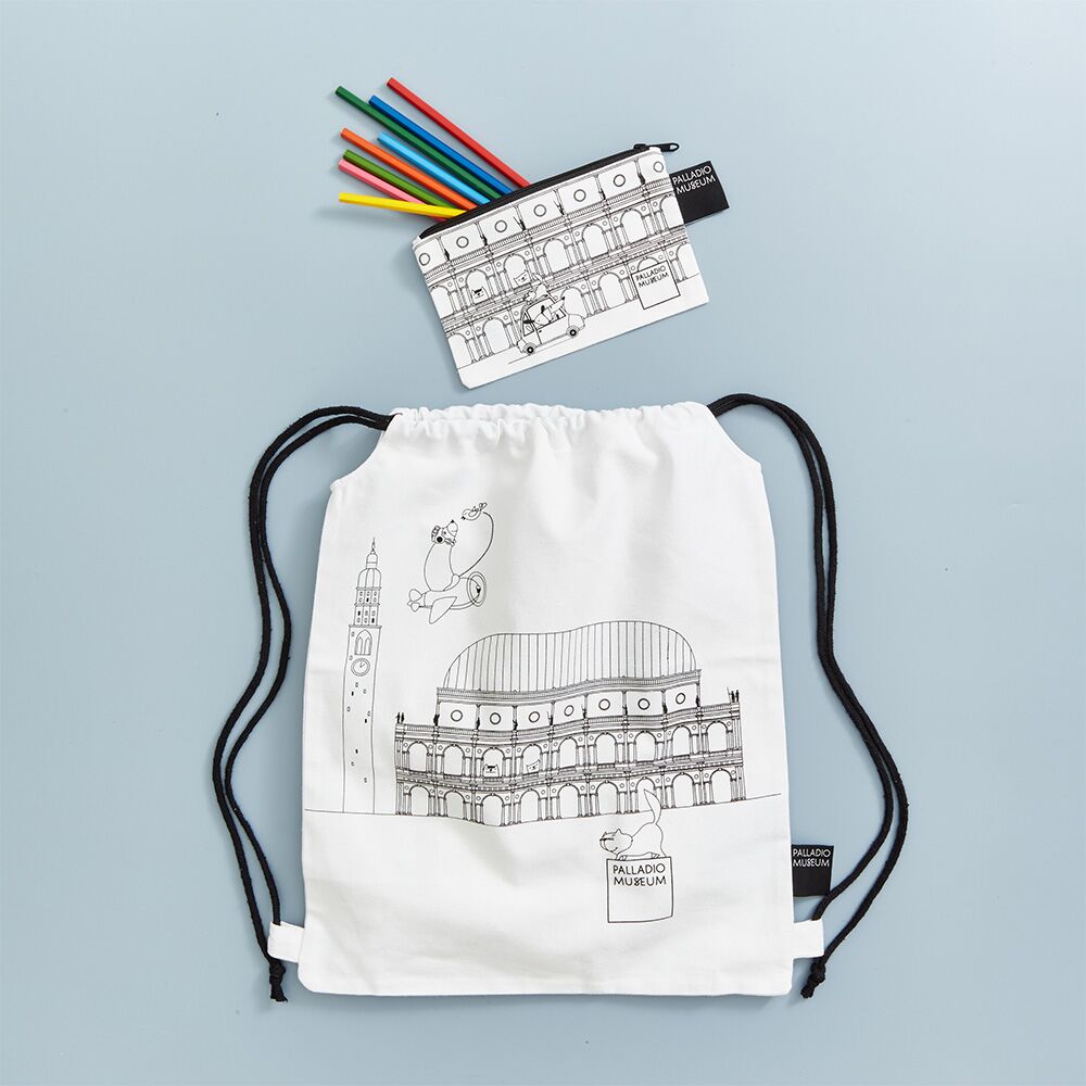 zaino in tela per bambini e piccola borsa piatta in tela zaino in tela per bambini e piccola borsa piatta in tela